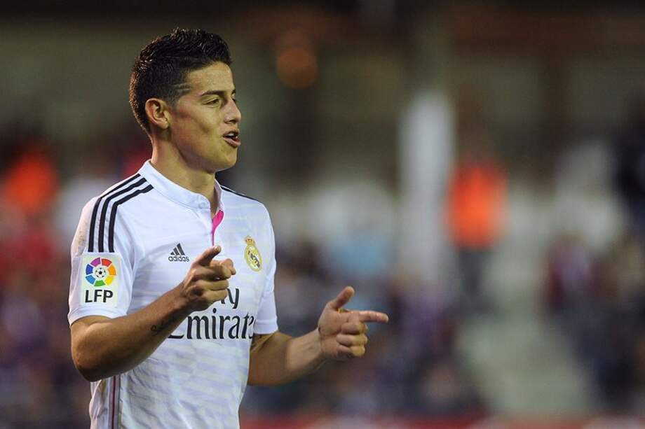 James Rodríguez, mediocampista colombiano del Real Madrid.//AFP