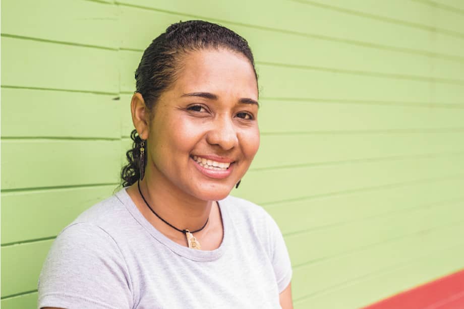 Silvia Hoyos se comprometió con el progreso de Caribia desde la muerte de su hermano, Juan Hoyos, quien lideraba los proyectos de la comunidad. / Diana Prada