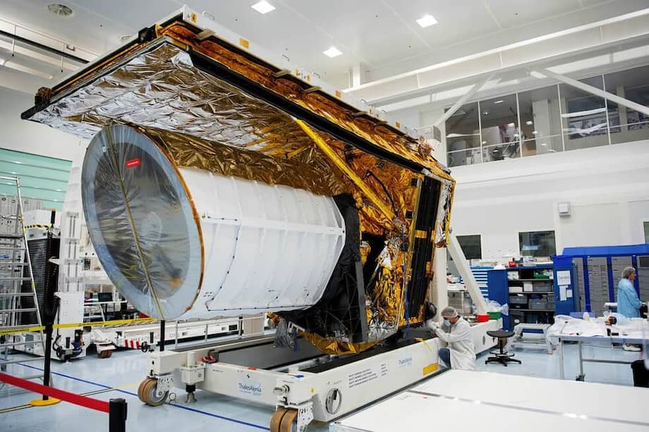 Imagen del satélite Euclid. / EFE