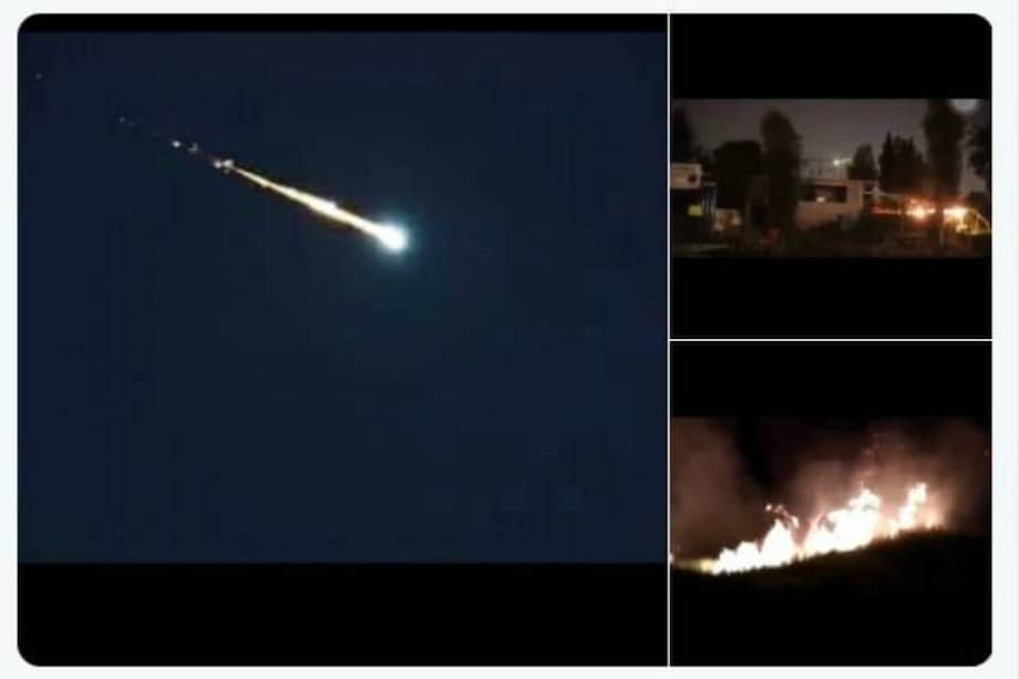 Imágenes tomadas de redes sociales en las que se aprecia el fenómeno observado por algunos venezolanos.