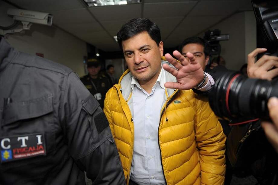 El empresario Hélber Otero Pacheco, en los juzgados de Paloquemao, en Bogotá. / Cristian Garavito - El Espectador