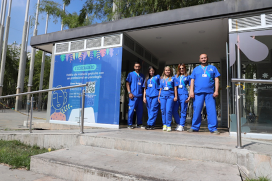 La salud mental en la ciudad está mejor que nunca gracias a los más de 81 Escuchaderos que dispuso la Alcaldía de Medellín. / Cortesía