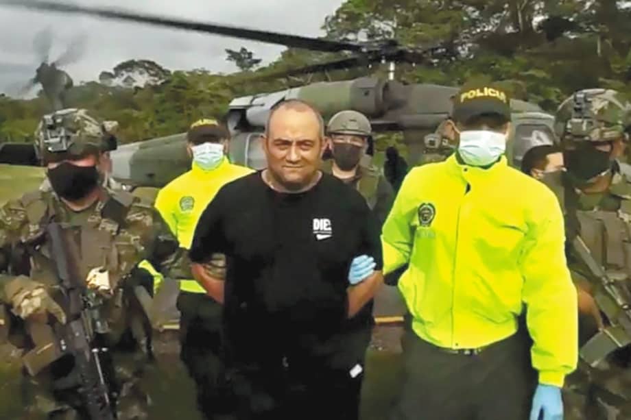 "Otoniel" fue capturado en Turbo, Urabá antioqueño, uno de los fortines del Clan del Golfo. / Cortesía Policía.