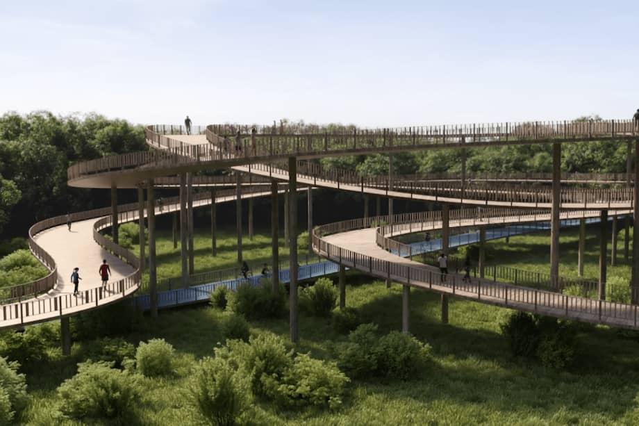 Proyecto de recuperación integral de la ciénaga de Mallorquín, programa bandera de la Alcaldía de Barranquilla en materia de sostenibilidad ambiental. / Cortesía