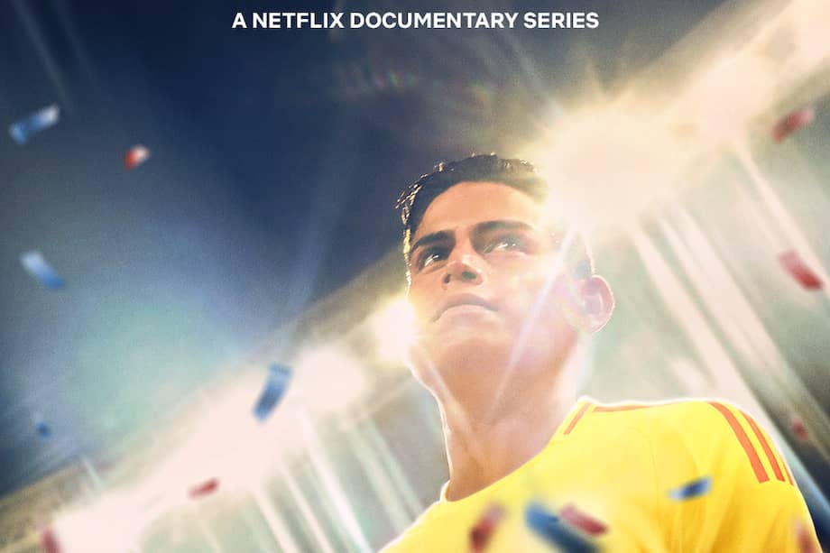 Fotografía cedida por Netflix del cartel de la serie documental 'James' que contará la vida y recorrido del futbolista colombiano James Rodríguez. EFE/Netflix
