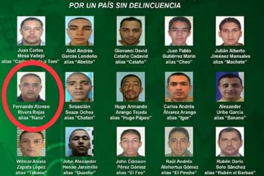 Los más buscados por la Policía Metropolitana del Valle de Aburrá. / Policía Medellín