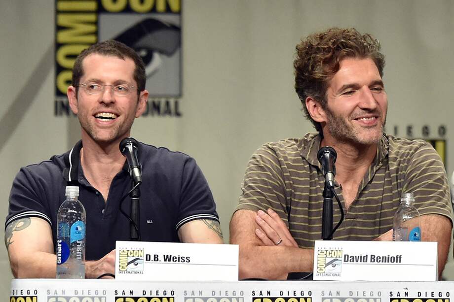 D.B. Weiss y David Benioff, productores de "Juego de Tronos" y responsables de llevar a cabo el proyecto "Confederate". / AFP