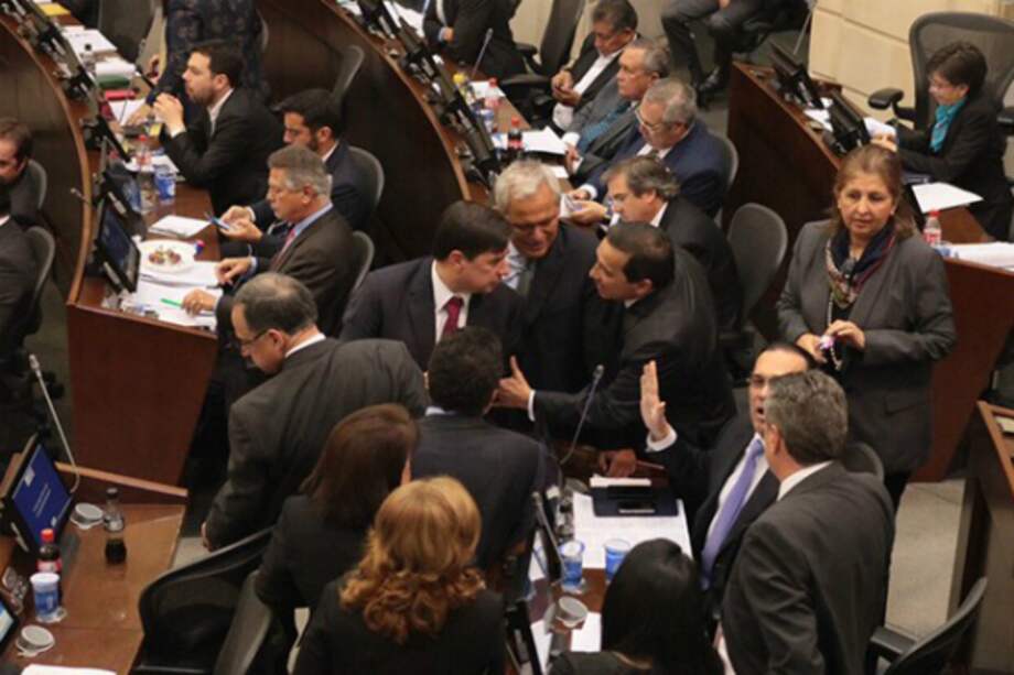 El ministro en medio de la discusión de la reforma en el Congreso. / Ministerio del Interior