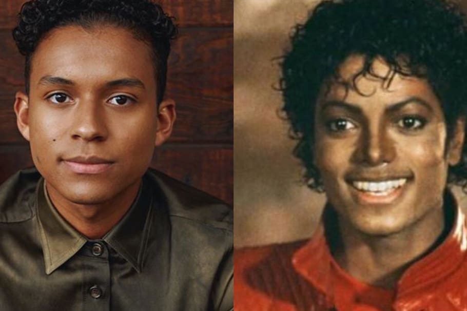 Michael Jackson y su sobrino Jaafar, quien se considera "medio colombiano".