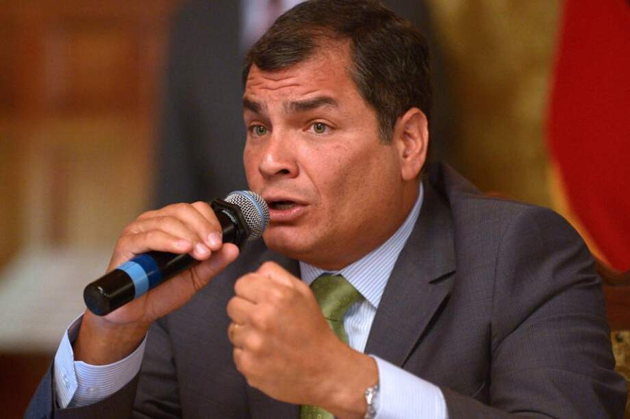 Rafael Correa, presidente de Ecuador. Foto: AFP
