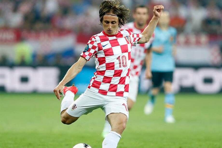 El croata Luka Modric, durante un partido de la Eurocopa 2012. / EFE
