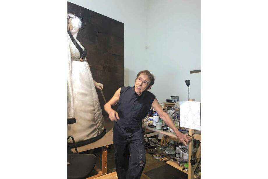 David Manzur en su estudio de Barichara, Santander, desde donde asegura que su obra no ha terminado. / Daniel Grajales T.