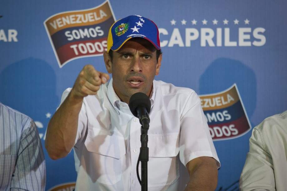 El líder de la oposición venezolana Henrique Capriles
