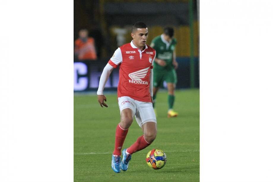 Yulian Anchico, lateral de Independiente Santa Fe. Foto: Gustavo Torrijos/El Espectador