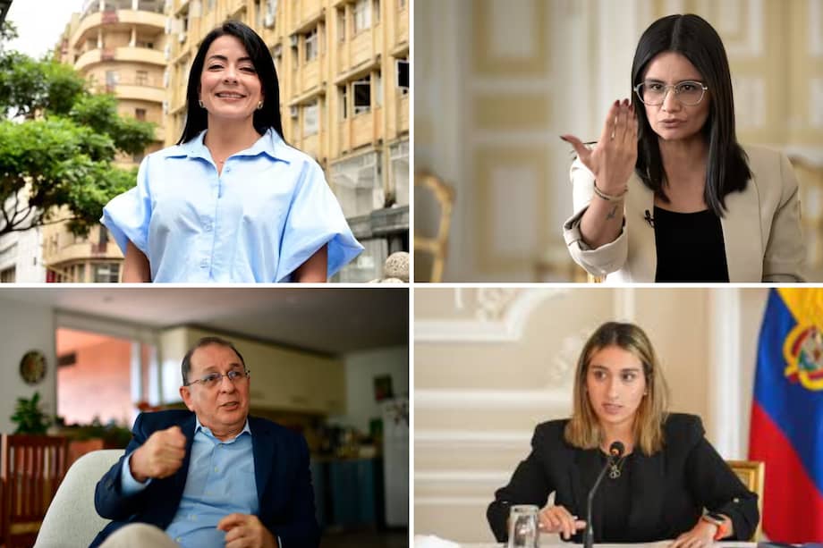 Nhora Mondragón, directora del Dapre y los exdapre: Angie Rodríguez, Jorge Rojas y Laura Sarabia.