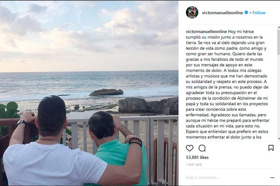 Tomada de Instagram.com/victormanuelleonline