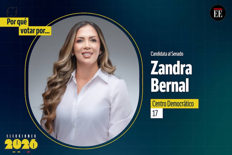 Candidata Zandra Bernal.