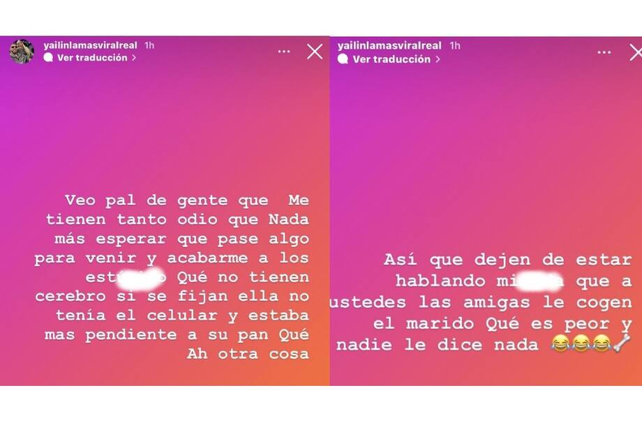 La influencer se fue en contra de quienes la han criticado por abandonar un live cuando escuchó una canción de Karol G, exnovia de Anuel AA.