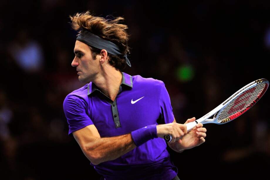 Relajado se le vio a Federer en el duelo ante Del Potro / AFP