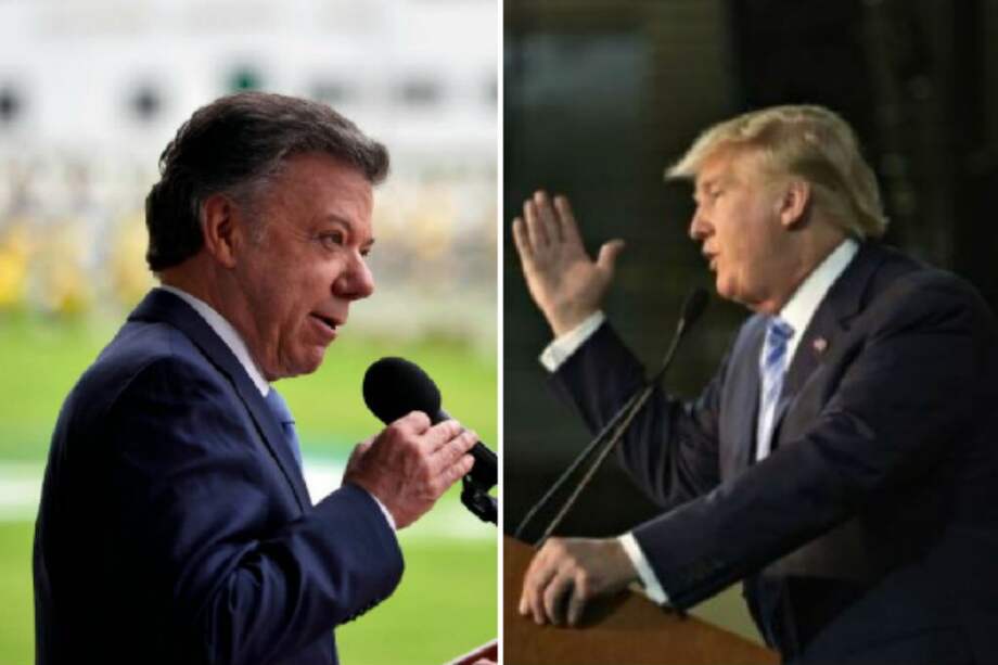 "Trump expresó su deseo de mantener las mejores relaciones con Colombia": Santos