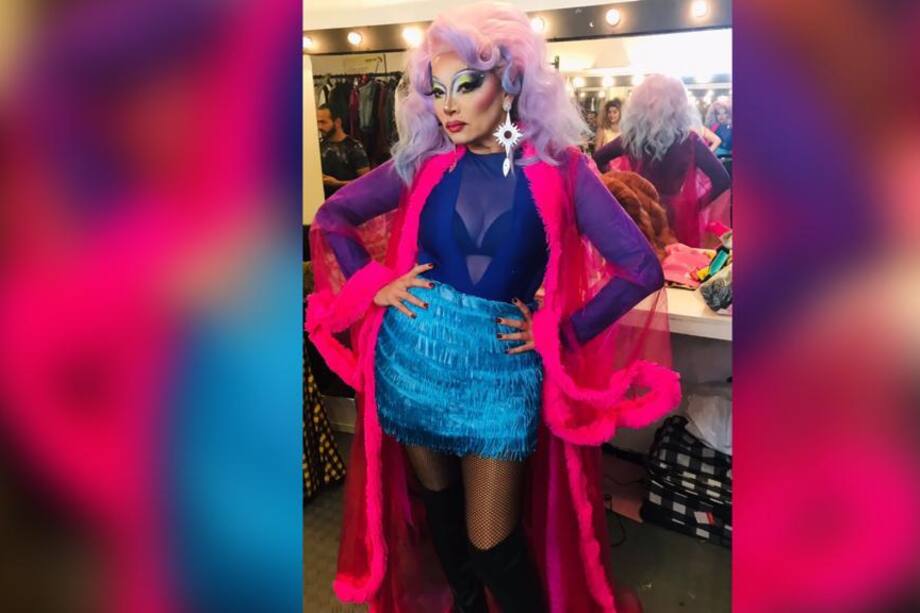 Aida Morales se vistió de Drag Queen