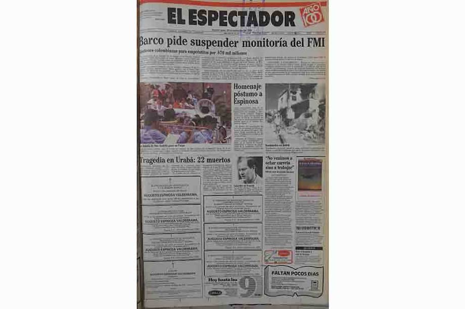 Estas eran las noticias del 29 de septiembre de 1986