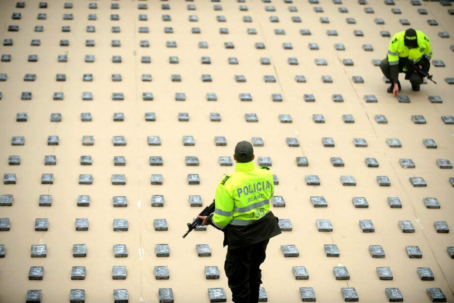Imagen de una incautación de 440 kilos de cocaína en Antioquia. / AFP