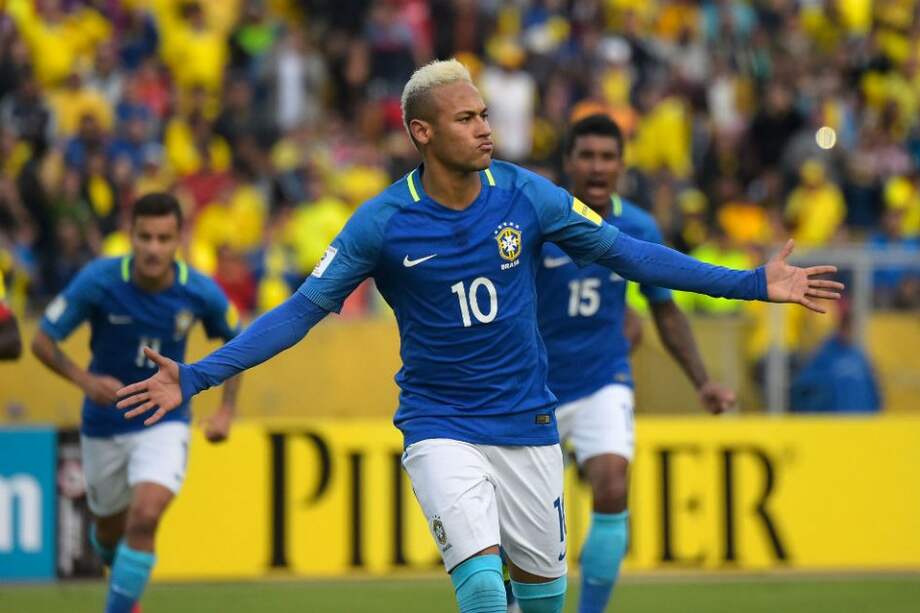 Neymar, delantero de la selección de Brasil. Foto: AFP