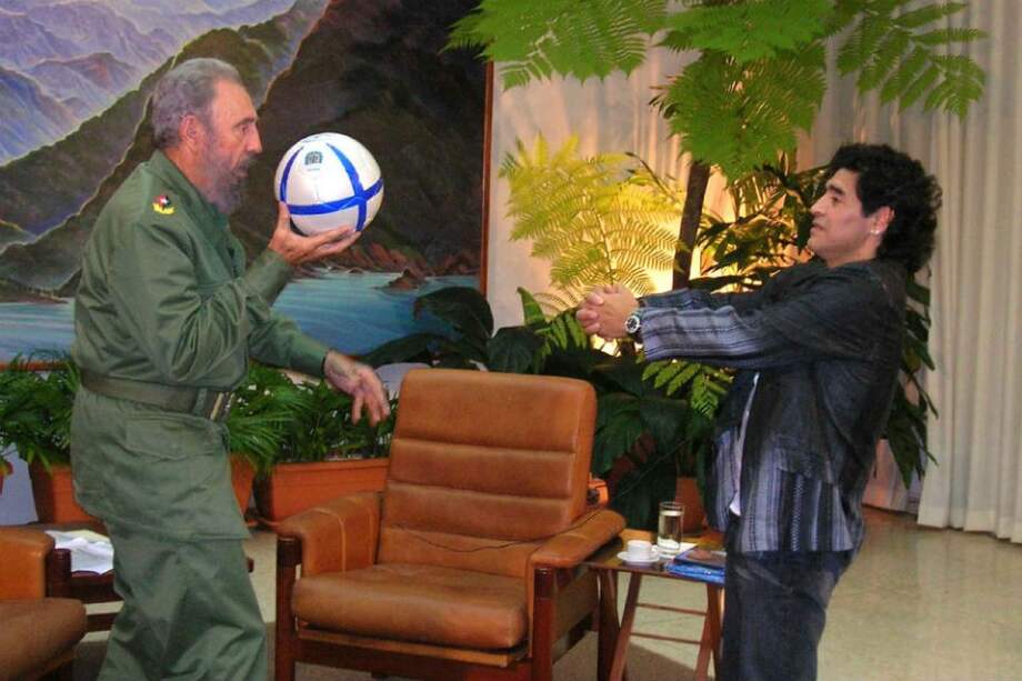 Fidel Castro fue íntimo amigo de Diego Armando Maradona. Foto: AFP