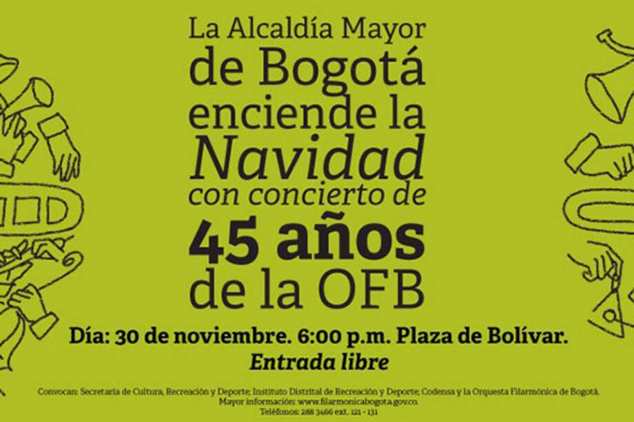 La Orquesta Filarmónica de Bogotá le da la bienvenida a la navidad