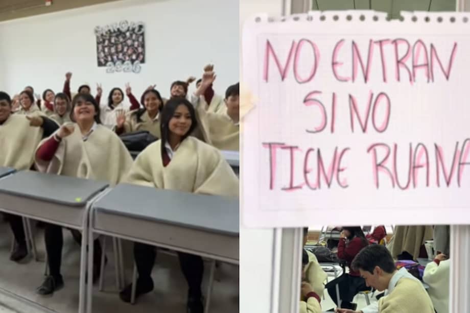 La iniciativa de los alumnos del Colegio Nacionalizado de Samacá se viralizó por resaltar una prenda emblemática de Boyacá.