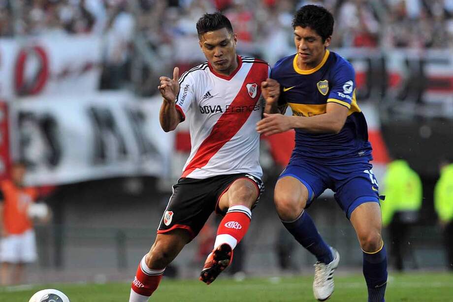 En el Torneo Inicial, que se transformó en una de las peores campañas de River, Teófilo Gutiérrez apenas marcó un gol, justamente, en su debut. / EFE
