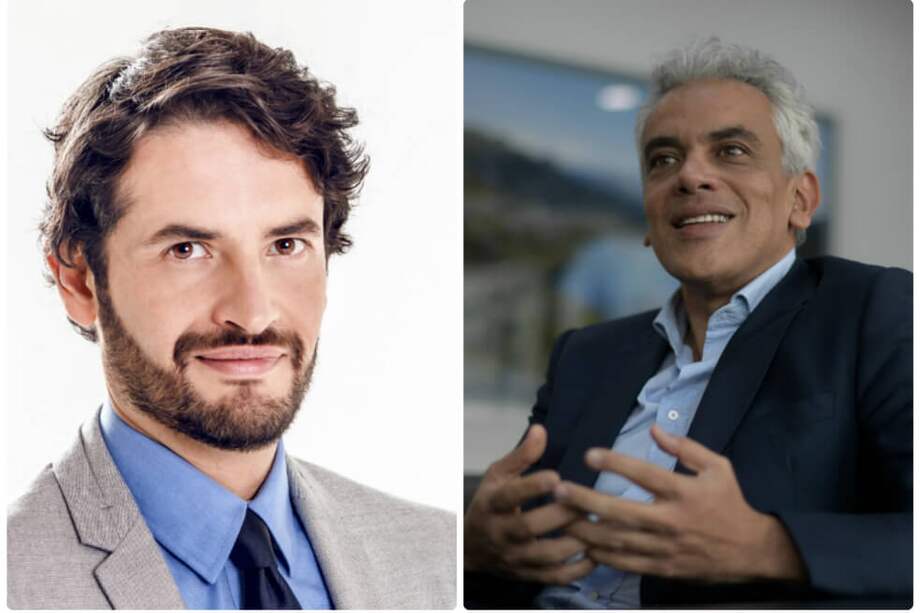 El representante a la Cámara, Juan Carlos Lozada, y el ministro de ambiente Ricardo Lozano. / Cámara de representantes / Gustavo Torrijos - El Espectador