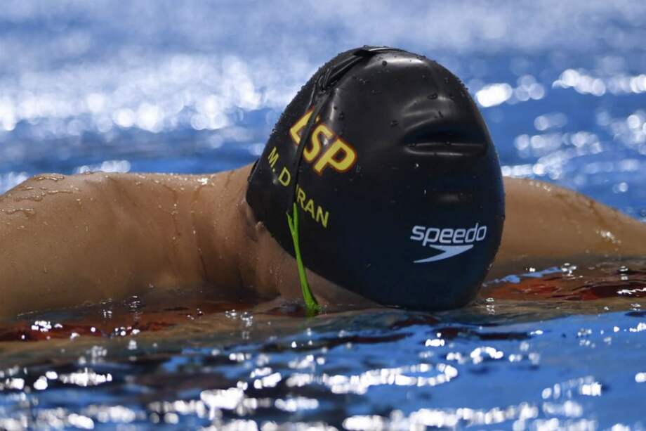Miguel Durán, nadador español. Foto: AFP