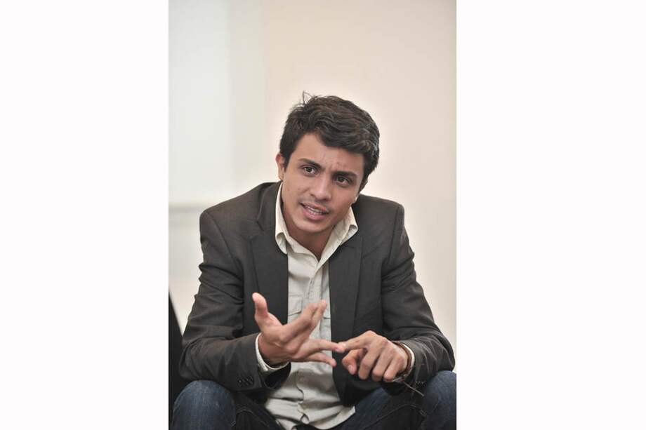 Marzo de 2014, el joven venezolano Lorent Gómez Saleh durante una entrevista con El Espectador. / Archivo - El Espectador