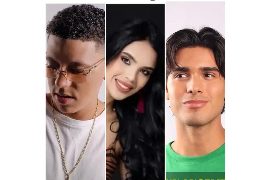 De izquierda a derecha: Dj Marlon Pérez, la reina Valentina Sandoval (La reina del deporte) y Cristhian Aníbal Teixeira ( Míster Teen Turismo La Guaira 2026) tres víctimas en Venezuela