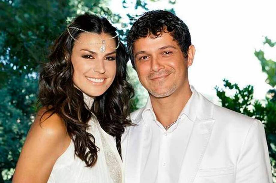 Alejandro Sanz y Raquel Perera.