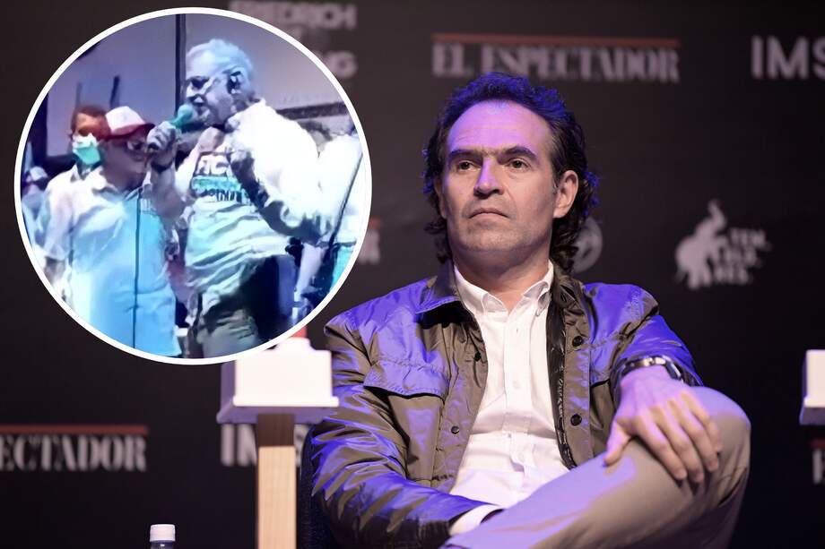 El sujeto, que porta una camiseta del candidato, manifestó que “sea el que sea el resultado, tenemos que estar listos para defender los puntos vitales” de Cali.