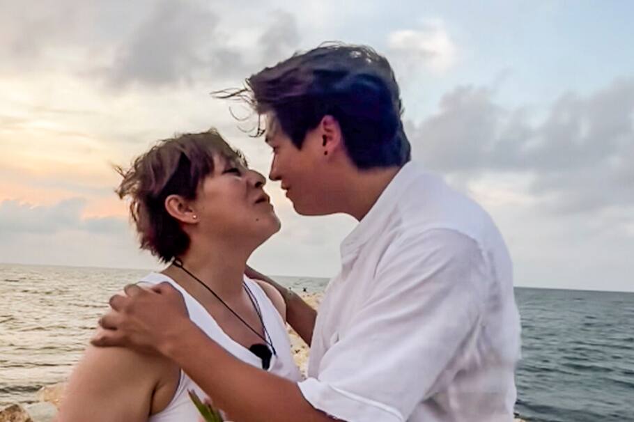 Alina Lozano y Jim Velásquez