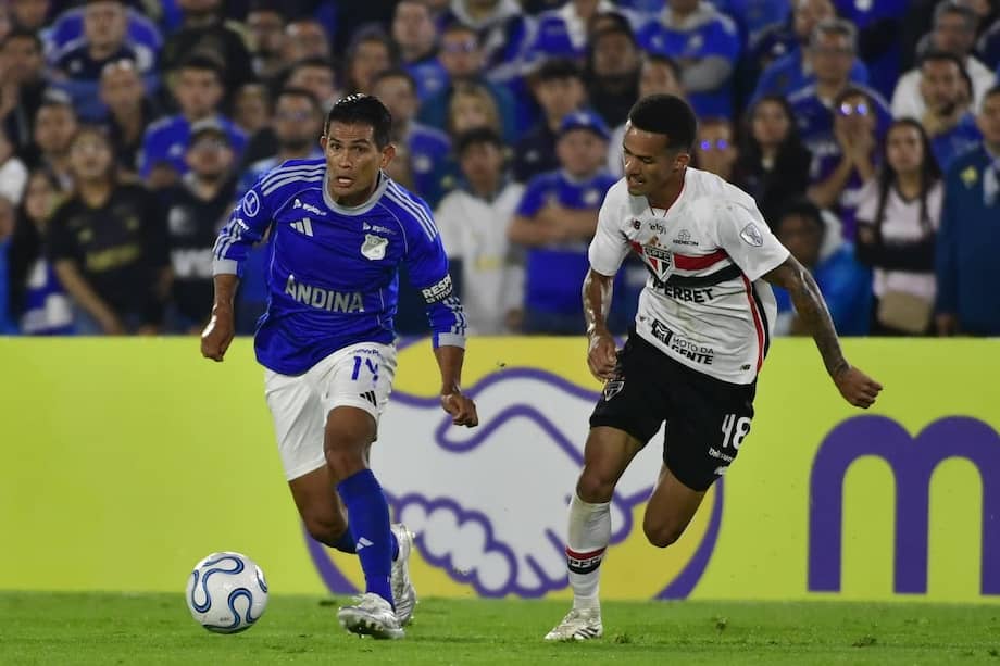 Millonarios y Sao Paulo se enfrentaron en El Campín.