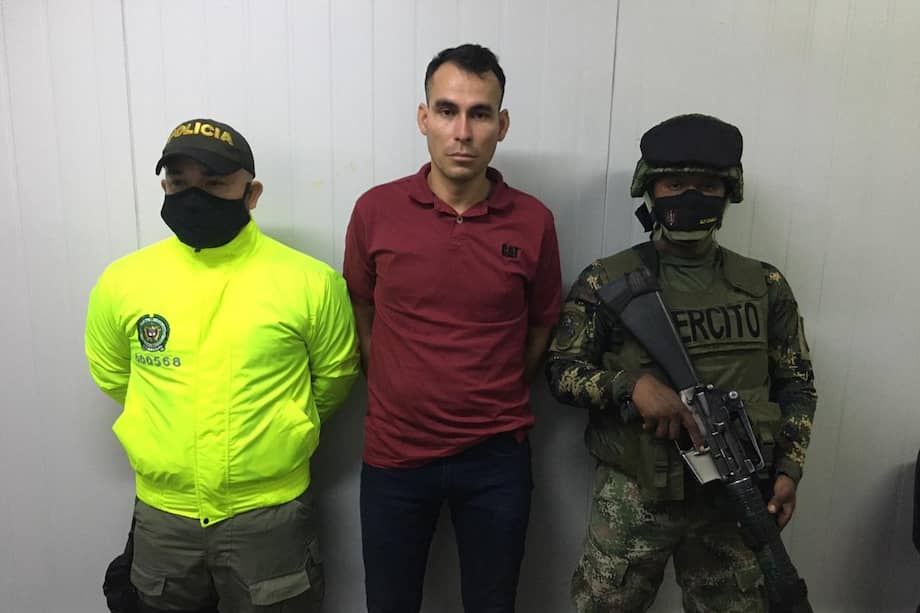 Diomar Bárcenas Pérez, conocido como alias "Laín" o "El Flaco" fue capturado después de llegar de Venezuela