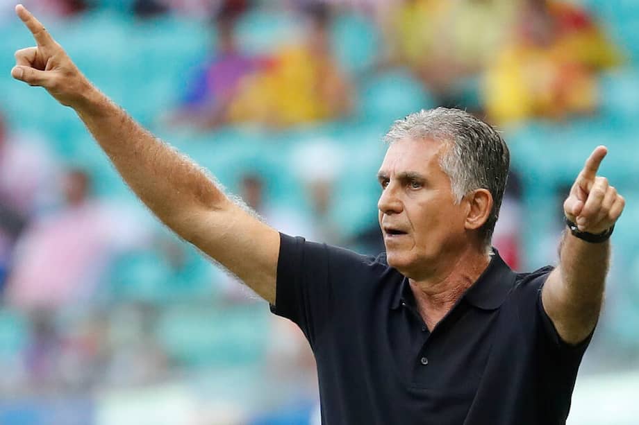 Carlos Queiroz, director técnico de la selección de fútbol de Colombia. / EFE