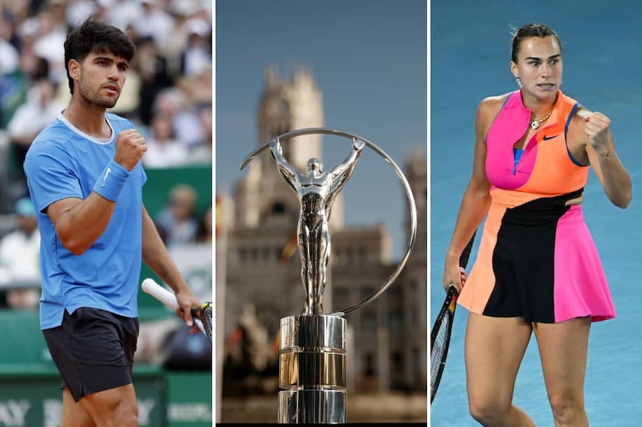 Carlos Alcaraz y Aryna Sabalenka recibieron el Premio Laureus.