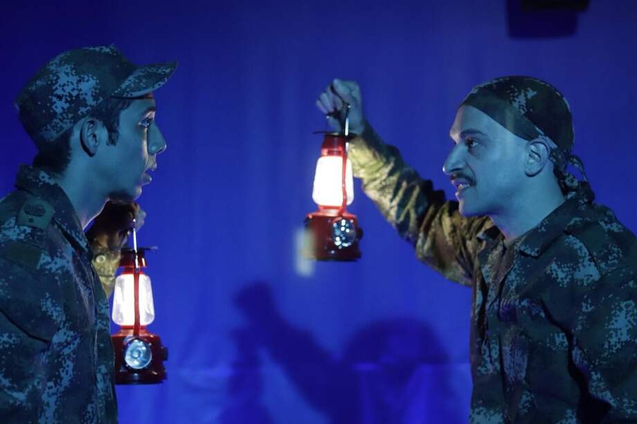 Imagen de una escena de la obra "Un recuerdo en el olvido", del teatro Ditirambo. / Cortesía