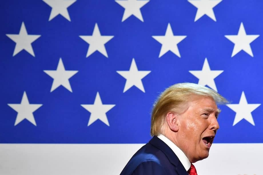 El presidente de Estados Unidos, Donald Trump, busca la reelección en noviembre. / AFP