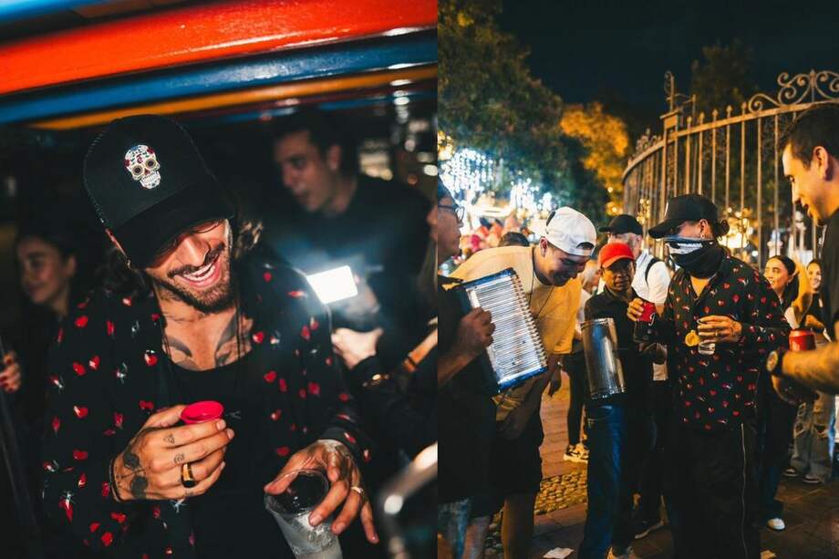 Maluma compartió por medio de sus redes sociales los momentos que estuvo recorriendo Medellín con sus amigos y su pareja en una chiva rumbera este fin de semana.