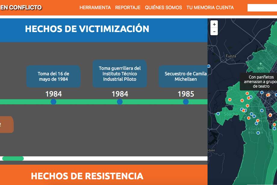 Imagen del portal web de Capital en Conflicto.