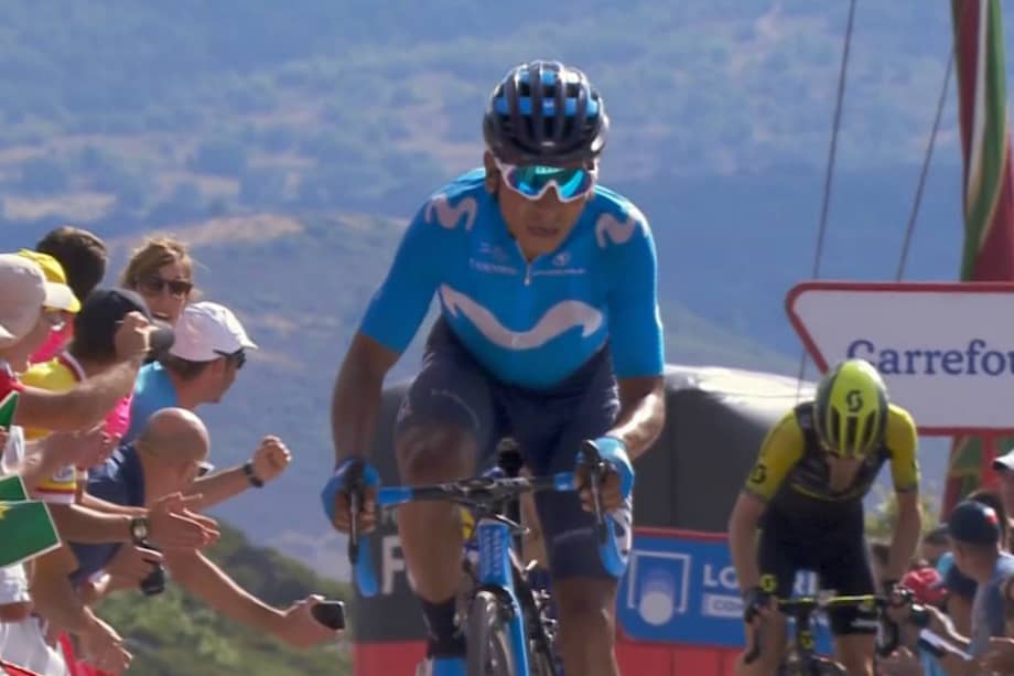 El colombiano ascendió una casilla en la clasificación general, tras la decimotercera etapa. / @Movistar_Team