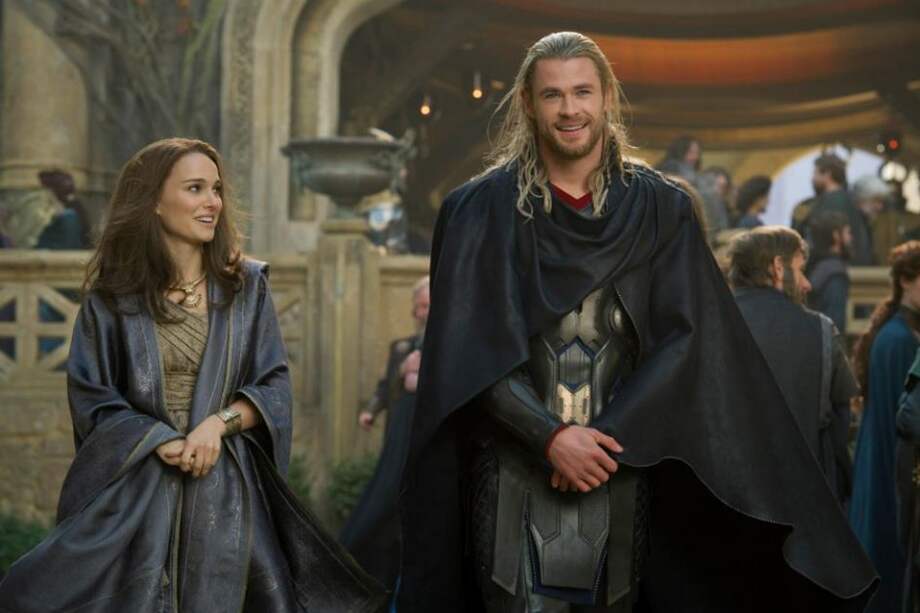Natalie Portman y Chris Hemsworth.