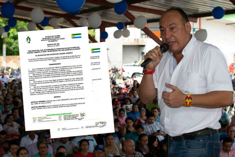 Julián Alfredo Perdomo fue avalado por el Partido Liberal, La U, Cambio Radical y la Alianza Social Independiente (ASI).
/ Tomada de Facebook.com/AlcaldeSanVicente